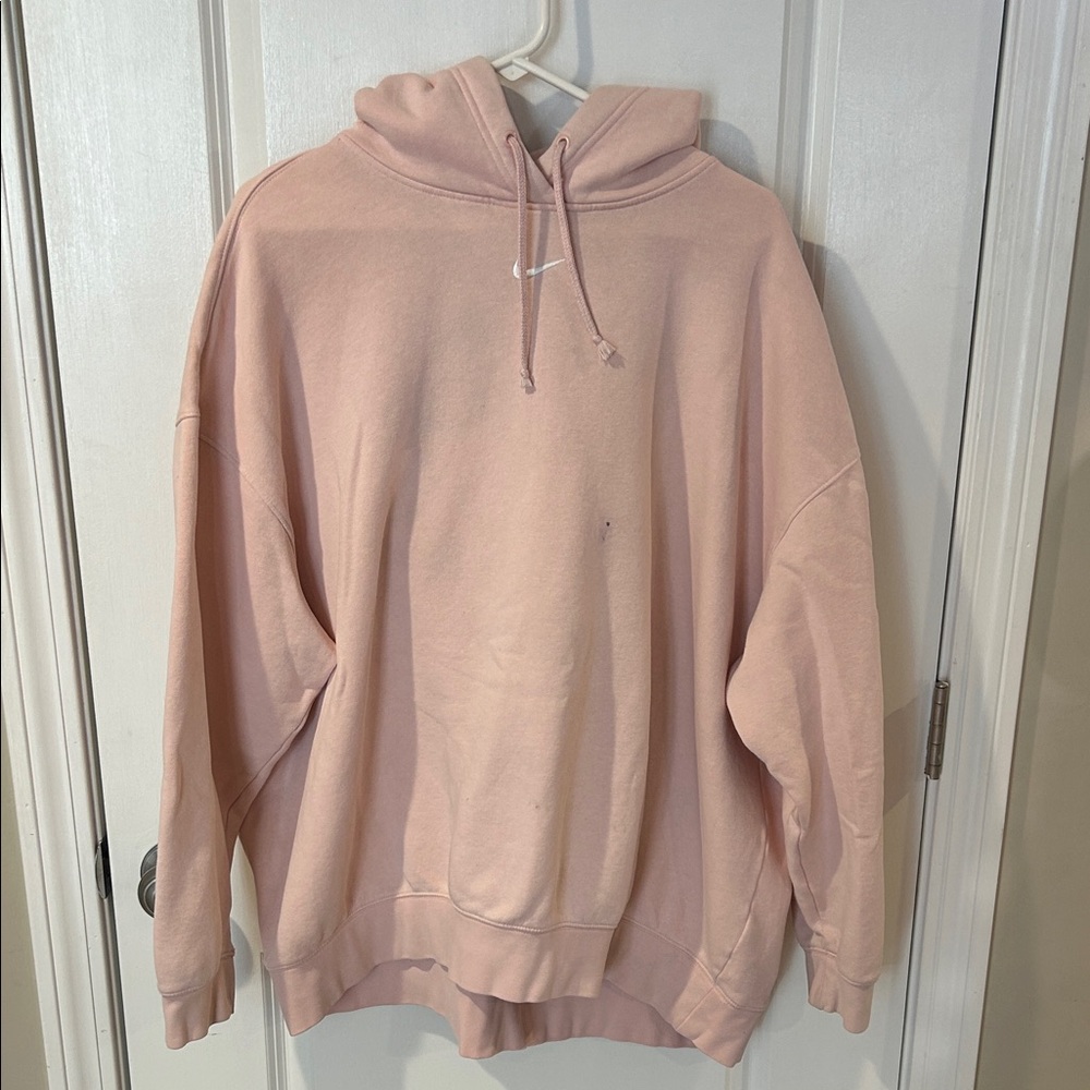 Nike Men's Light Pink Hoodie